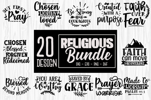 Religious SVG Bundle Faith Quotes SVG Svgcraft 