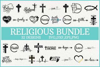 Religious Svg Bundle, Jesus Christ Svg, Faith Svg, Easter Svg SVG Pinoyart Kreatib 