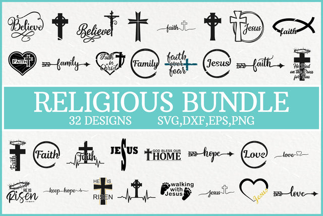 Religious Svg Bundle, Jesus Christ Svg, Faith Svg, Easter Svg SVG Pinoyart Kreatib 