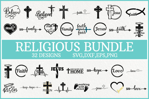 Religious Svg Bundle, Jesus Christ Svg, Faith Svg, Easter Svg SVG Pinoyart Kreatib 