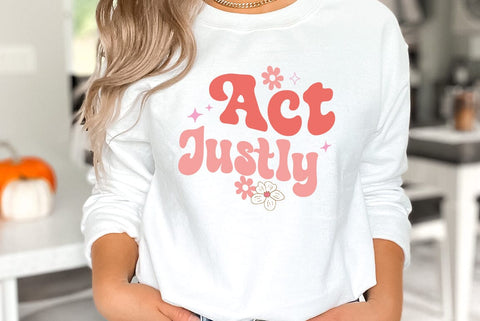 Religious SVG Design, Act Justly SVG FiveStarCrafting 