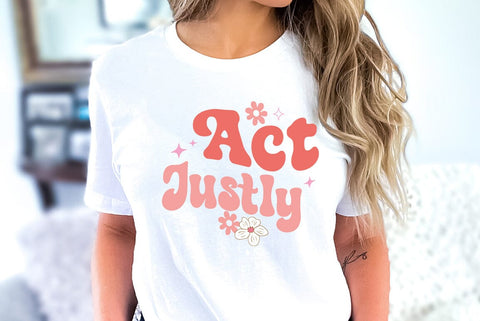 Religious SVG Design, Act Justly SVG FiveStarCrafting 