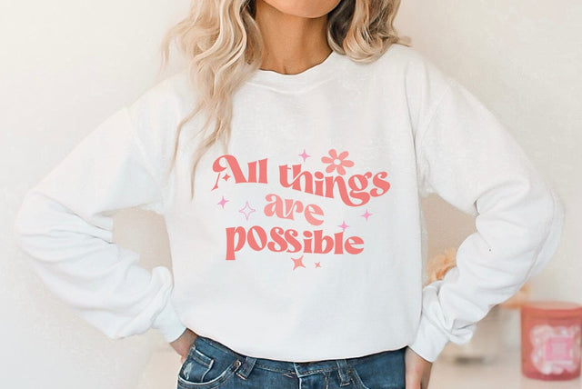 Religious SVG Design, All things are possible SVG FiveStarCrafting 