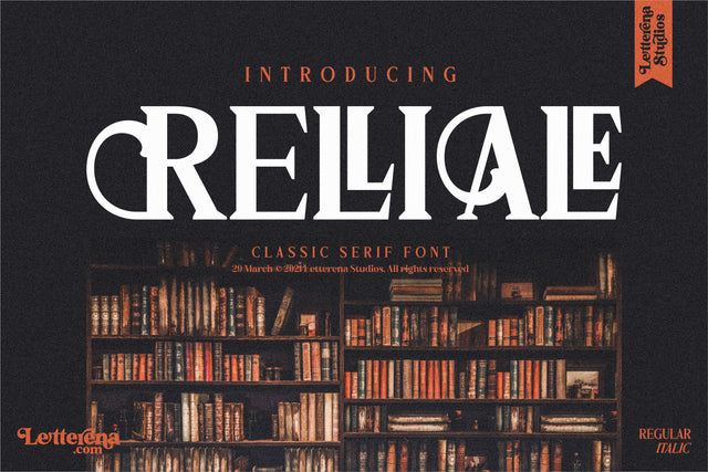 RELLIALE Font Letterena Studios 
