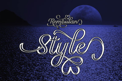 Rembulan Style Font arwah studio 