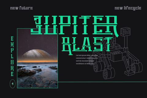 Remeeq | Futuristic Font Font twinletter 