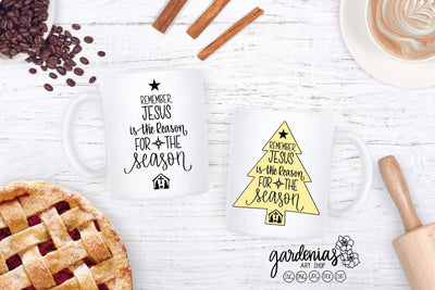 Remember Jesus is the Reason for the Season SVG Gardenias Art Shop 