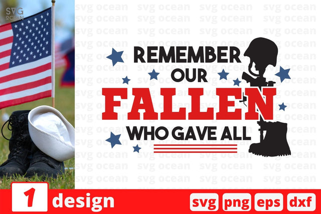 Remember our fallen who gave all SVG Cut File SVG SvgOcean 