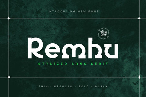 Remhu Font twinletter 