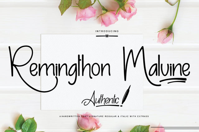 Remingthon Malvine Font JH-CreativeFont 