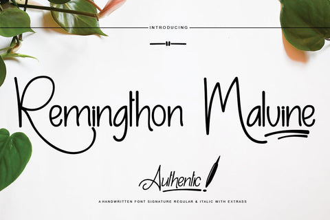 Remingthon Malvine Font JH-CreativeFont 