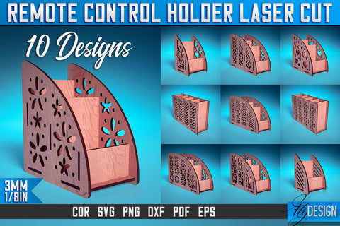 Remote Control Holder Laser Cut SVG | Home Design Laser Cut SVG Design | CNC Files SVG Fly Design 