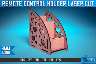 Remote Control Holder Laser Cut SVG | Home Design Laser Cut SVG Design | CNC Files SVG Fly Design 