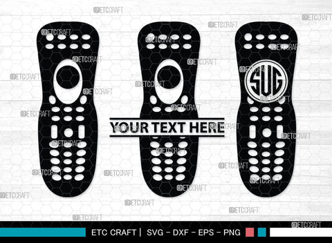 Remote Control Monogram, Remote Control Silhouette, Remote Svg, Tv Remote Svg, Controls Svg, Remote Button Svg, SB00083 SVG ETC Craft 