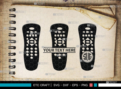 Remote Control Monogram, Remote Control Silhouette, Remote Svg, Tv Remote Svg, Controls Svg, Remote Button Svg, SB00083 SVG ETC Craft 