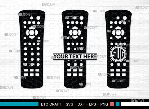 Remote Control Monogram, Remote Control Silhouette, Remote Svg, Tv Remote Svg, Controls Svg, Remote Button Svg, SB00083 SVG ETC Craft 