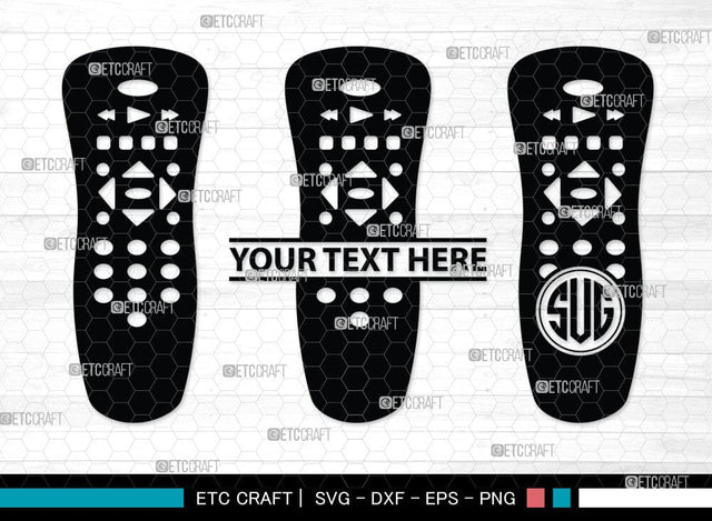 Remote Control Monogram, Remote Control Silhouette, Remote Svg, Tv Remote Svg, Controls Svg, Remote Button Svg, SB00083 SVG ETC Craft 