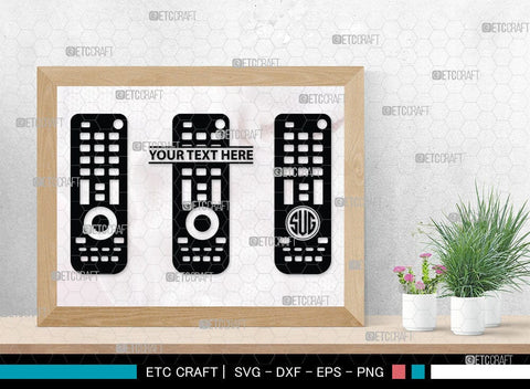 Remote Control Monogram, Remote Control Silhouette, Remote Svg, Tv Remote Svg, Controls Svg, Remote Button Svg, SB00083 SVG ETC Craft 