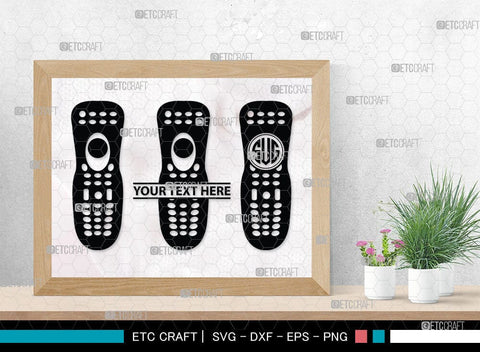 Remote Control Monogram, Remote Control Silhouette, Remote Svg, Tv Remote Svg, Controls Svg, Remote Button Svg, SB00083 SVG ETC Craft 