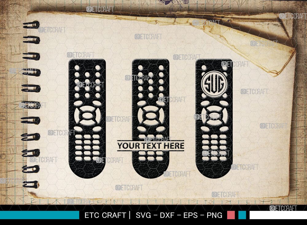 Remote Control Monogram, Remote Control Silhouette, Remote Svg, Tv ...