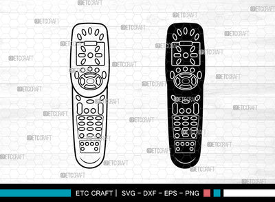 Remote Control SVG, TV Remote svg, Remote Svg, Controler Svg, Remote Button Svg, Remote Controls Svg SVG ETC Craft 