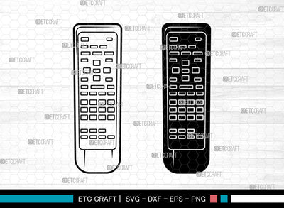 Remote Control SVG, TV Remote svg, Remote Svg, Controler Svg, Remote Button Svg, Remote Controls Svg SVG ETC Craft 