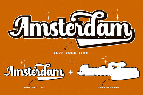 Rena - Retro Font Font muhammadzeky 