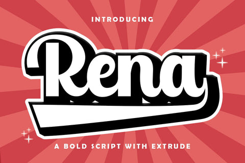 Rena - Retro Font Font muhammadzeky 
