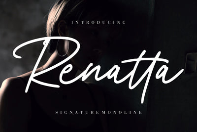 Renatta Signature Monoline Font Creatype Studio 