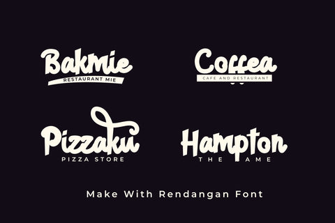 Rendangan Bold Script Font Font LetterdayStudio 