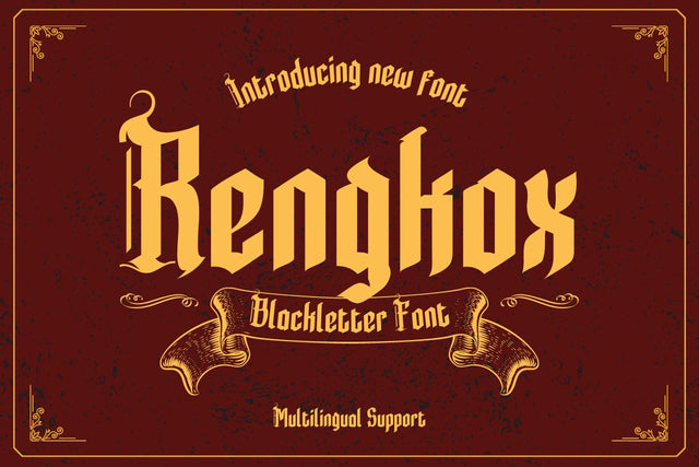 Rengkox Font twinletter 