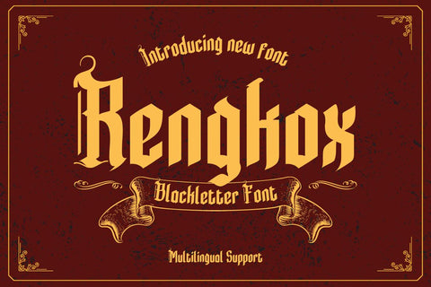 Rengkox Font twinletter 