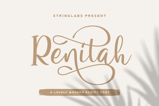 Renitah - Lovely Script Font Font StringLabs 