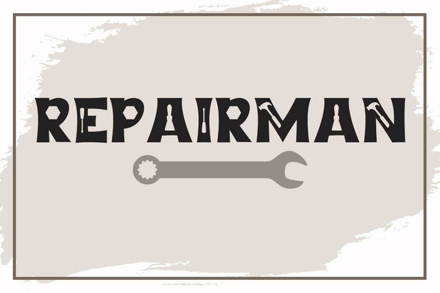 Repairman - A Fun Tool Font Font Cheese Toast Digitals 