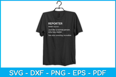 Reporter Definition Svg Design SVG artprintfile 