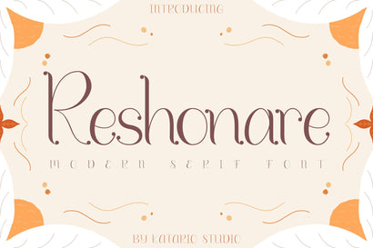 Reshonare | Modern Serif Font Font Katario Studio 