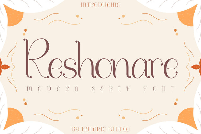 Reshonare | Modern Serif Font Font Katario Studio 