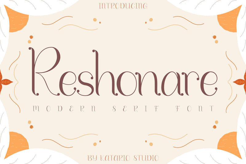 Reshonare | Modern Serif Font Font Katario Studio 