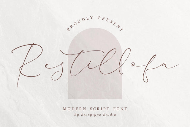Restillofa - Modern Script Font Font Storytype Studio 