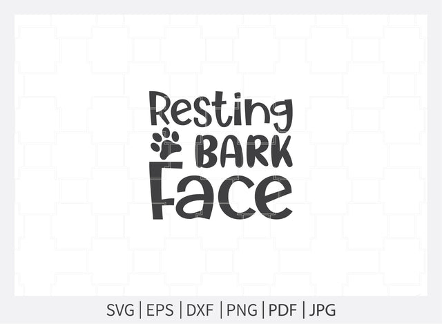 Resting bark face svg, Dogs svg, Dog Bandana svg, Dog Shirt svg, Dog Life svg, Dog Bandana Designs, Dog Lover svg, Dog Mom svg, Dog png, Dog quotes, Dog jpg SVG Dinvect 