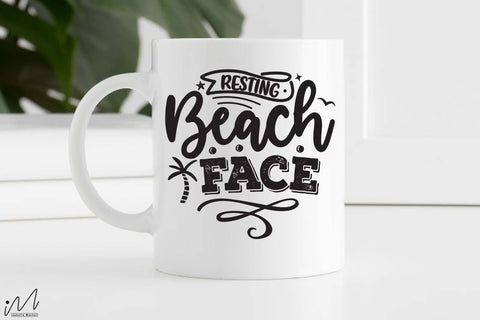 Resting Beach face 2svg,Summer vibes svg, Summer t shirt svg, Vacation Svg, Ocean Svg Svg, Beach Svg, Beach t shirt svg, Summer mug svg, Beach time svg, Summer Cut Files, Hello summer svg, Lake time SVG Isabella Machell 