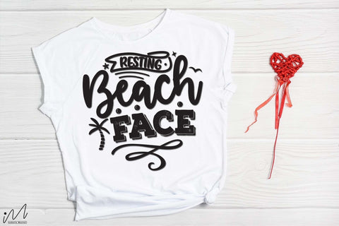 Resting Beach face 2svg,Summer vibes svg, Summer t shirt svg, Vacation Svg, Ocean Svg Svg, Beach Svg, Beach t shirt svg, Summer mug svg, Beach time svg, Summer Cut Files, Hello summer svg, Lake time SVG Isabella Machell 