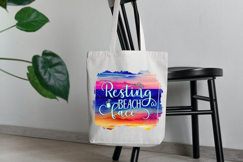 Resting Beach Face I Summer Sublimation I Beach Sublimation Sublimation Happy Printables Club 