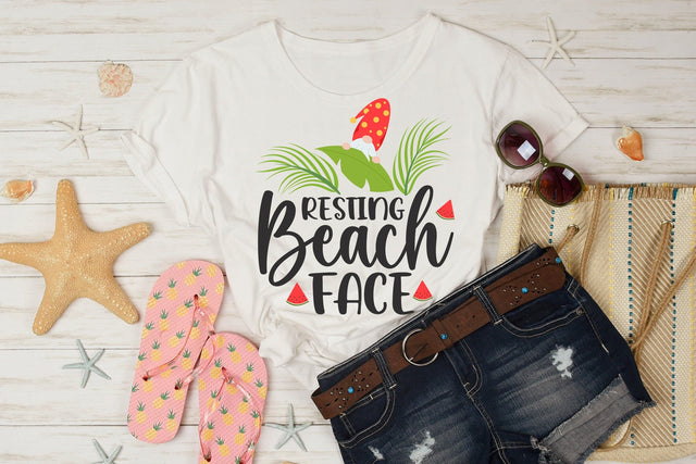 Resting Beach Face SVG Cut File SVG dapiyupi store 