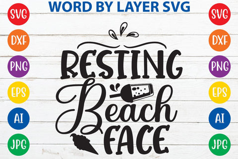 Resting beach face SVG Design SVG Rafiqul20606 