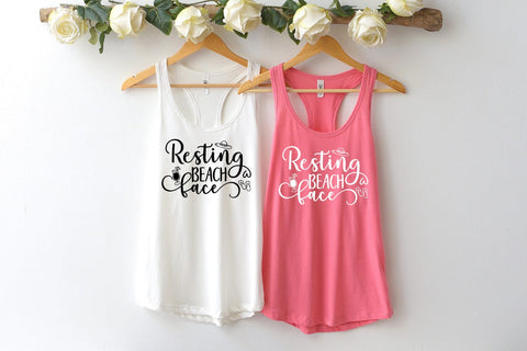 Resting Beach Face SVG I Beach SVG I Summer SVG I Cut Files SVG Happy Printables Club 