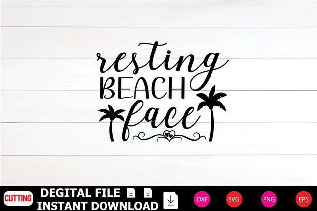 Resting Beach Face SVG Shahin alam 