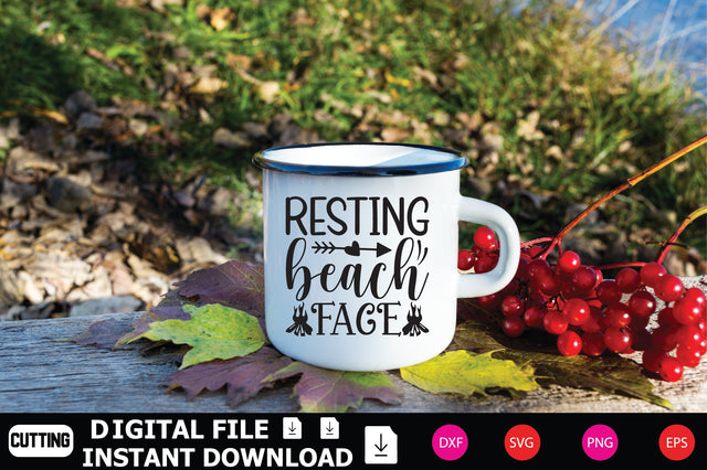 Resting Beach Face SVG Shahin alam 
