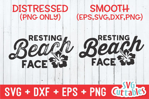 Resting Beach Face svg - Summer Cut File - Beach - Funny - Quote - svg - svg - dxf - eps - png - Silhouette - Cricut - Digital File SVG Svg Cuttables 