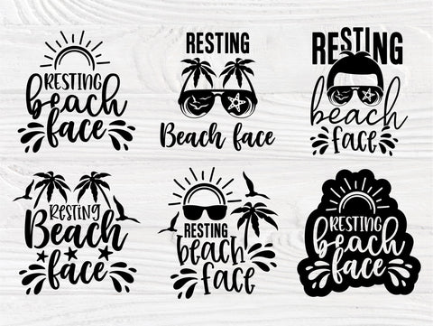 Resting Beach Face SVG, Summer Svg, Vacation Shirt SVG TonisArtStudio 